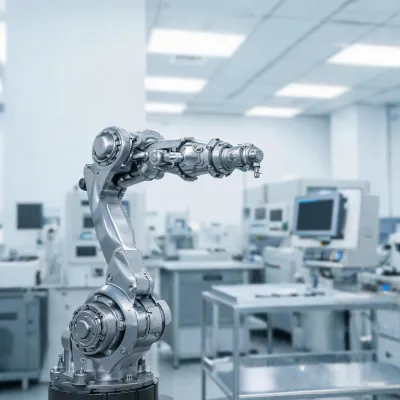 industrial robot arm factory